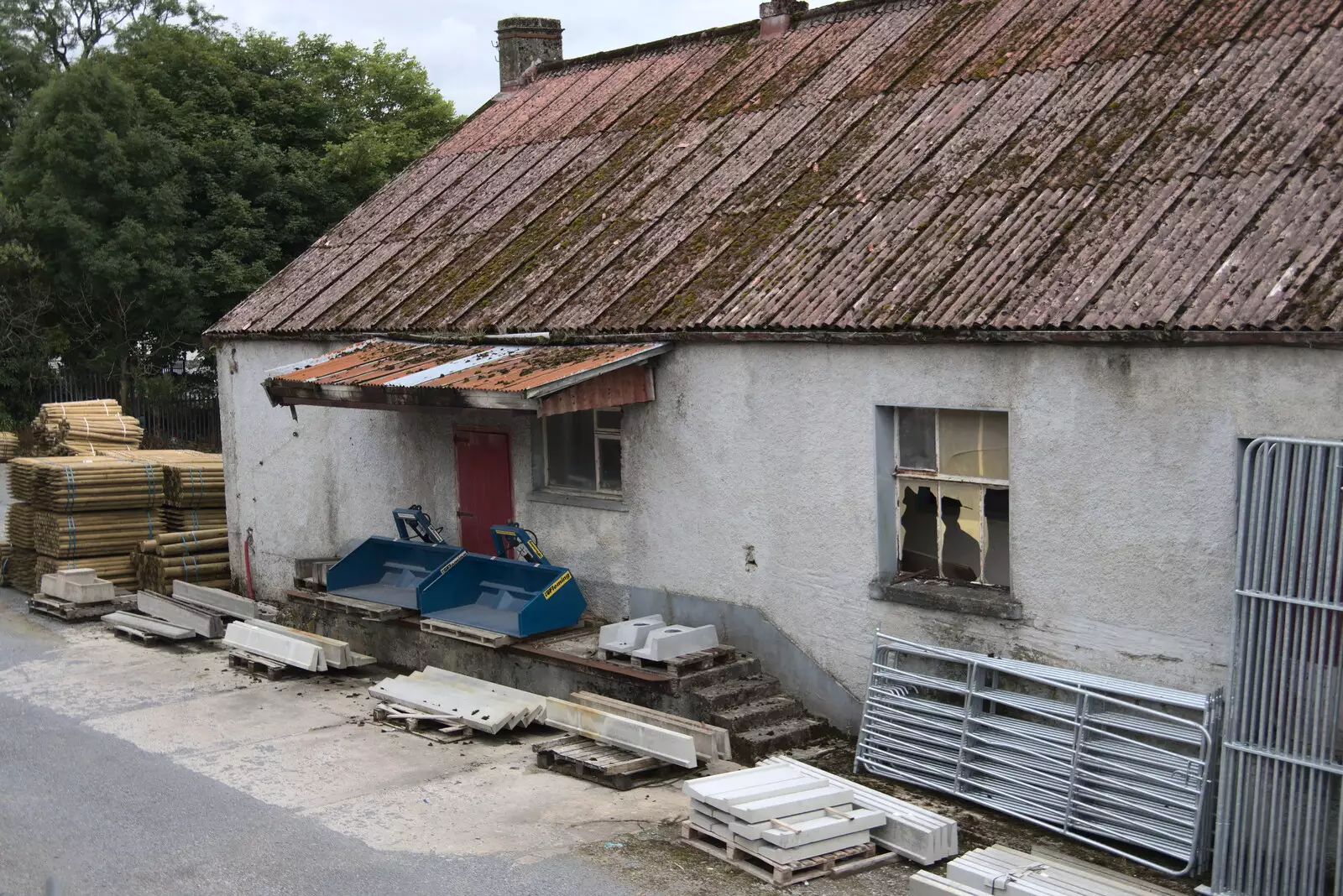 More derelict warehousing, from A Trip to Manorhamilton, County Leitrim, Ireland - 11th August 2021