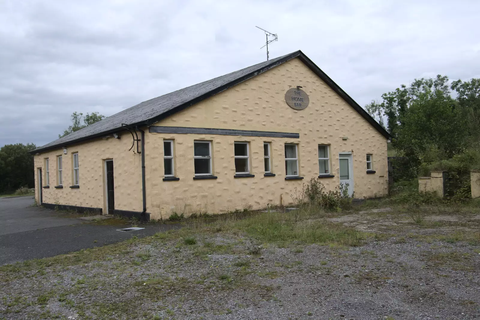 The derelict Home Bar of Rossinver, from A Trip to Manorhamilton, County Leitrim, Ireland - 11th August 2021