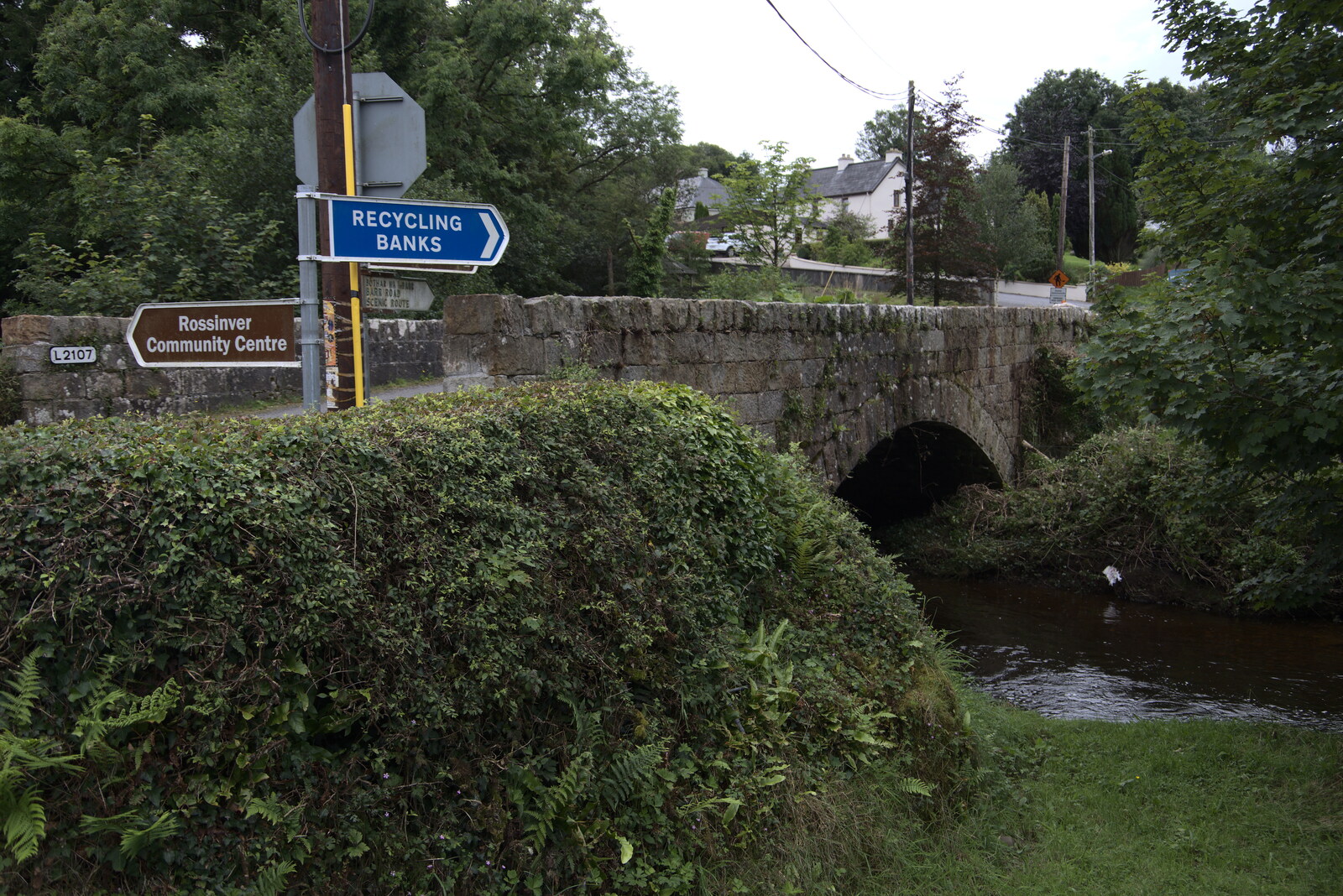 A Trip to Manorhamilton, County Leitrim, Ireland - 11th August 2021: The bridge at Rossinver