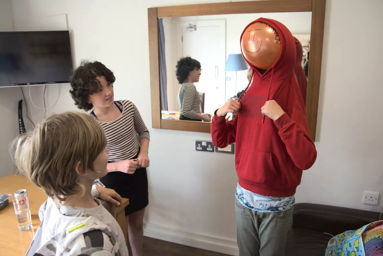 Fred's got a weird balloon head, from A Trip to Manorhamilton, County Leitrim, Ireland - 11th August 2021