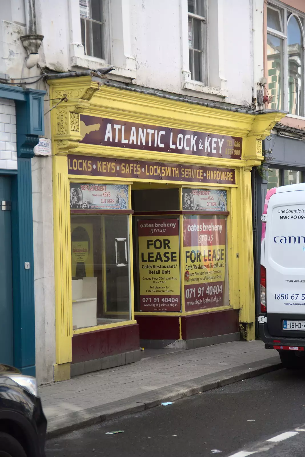 Atlantic Lock and Key is up for lease, from A Trip to Manorhamilton, County Leitrim, Ireland - 11th August 2021