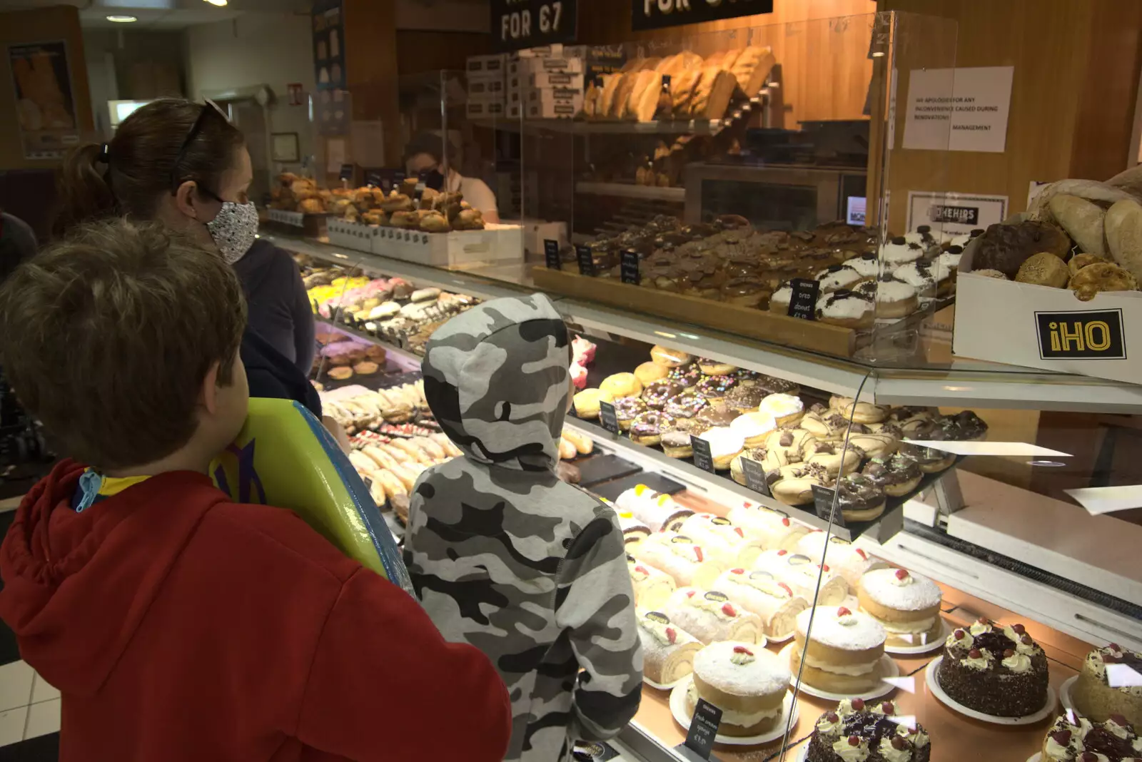 Harry gets some donuts, from A Trip to Manorhamilton, County Leitrim, Ireland - 11th August 2021