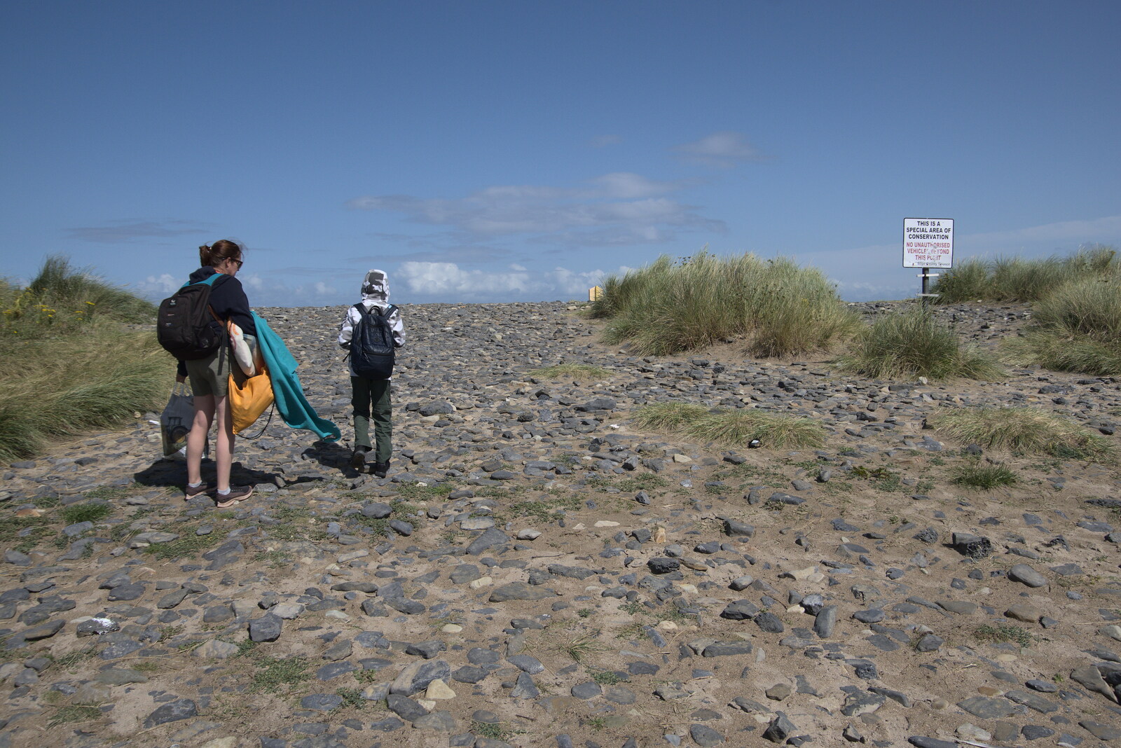 A Trip to Manorhamilton, County Leitrim, Ireland - 11th August 2021: Isobel and Harry back at Streedagh Beach