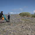 Isobel and Harry back at Streedagh Beach, A Trip to Manorhamilton, County Leitrim, Ireland - 11th August 2021