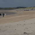 Walkers and horses on the beach, A Trip to Manorhamilton, County Leitrim, Ireland - 11th August 2021
