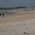 Walkers and horses on the beach, A Trip to Manorhamilton, County Leitrim, Ireland - 11th August 2021