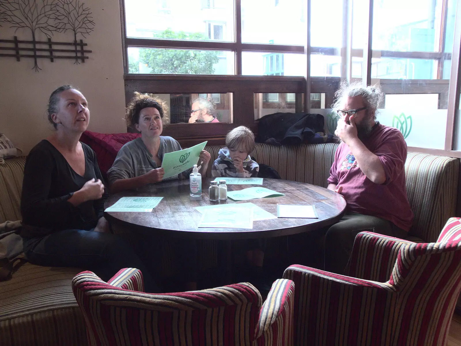 In the restaurant of the Riverside Hotel, from Walks Around Benbulben and Carrowmore, County Sligo, Ireland - 13th August 2021