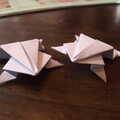 2021 Fred makes some origami frogs