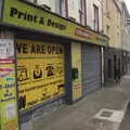 This print shop is definitely not open, Walks Around Benbulben and Carrowmore, County Sligo, Ireland - 13th August 2021