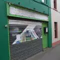 A shuttered phone shop, Walks Around Benbulben and Carrowmore, County Sligo, Ireland - 13th August 2021