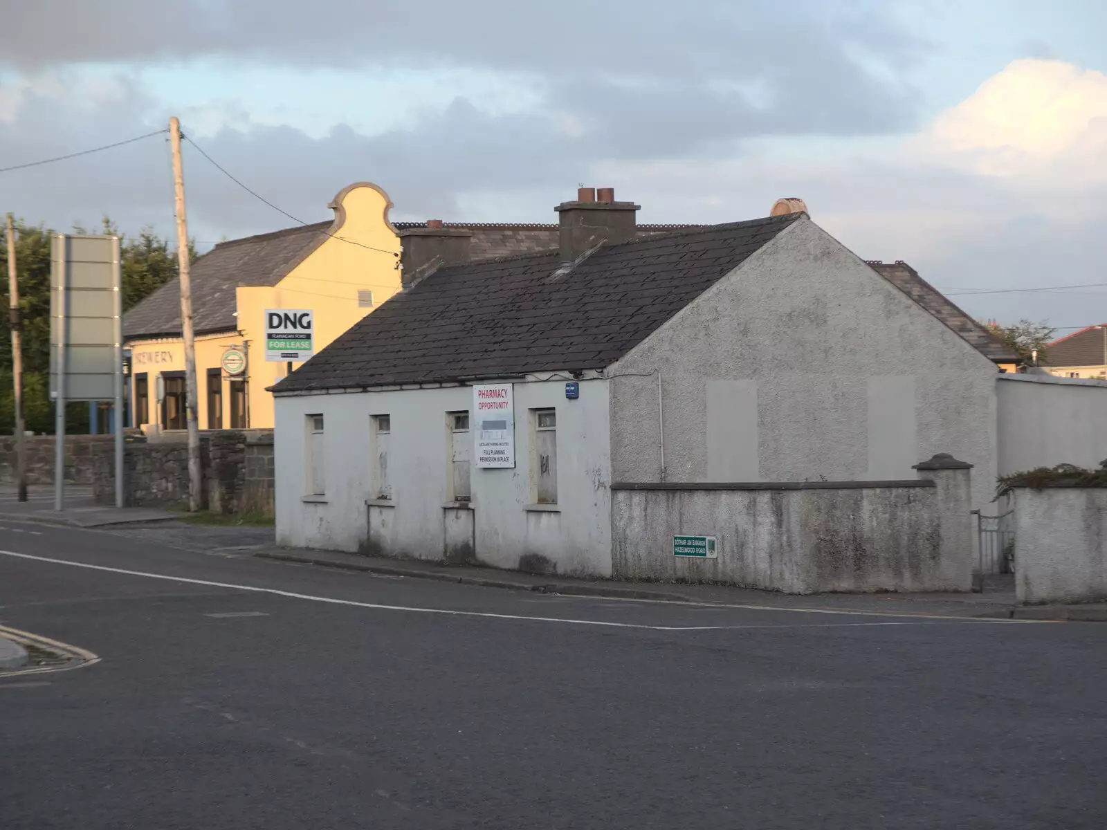 An abandoned pharmacy, from Walks Around Benbulben and Carrowmore, County Sligo, Ireland - 13th August 2021