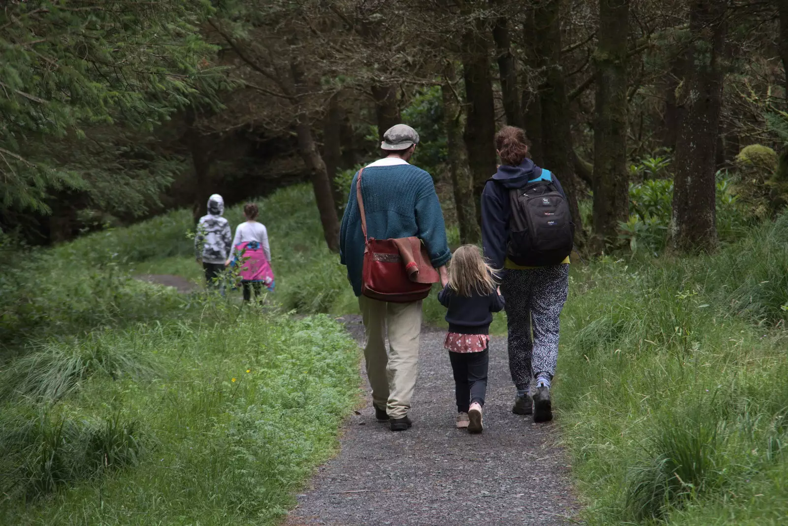 Philly, Rachel and Isobel, from Walks Around Benbulben and Carrowmore, County Sligo, Ireland - 13th August 2021