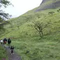 Rachel looks back along the path, Walks Around Benbulben and Carrowmore, County Sligo, Ireland - 13th August 2021