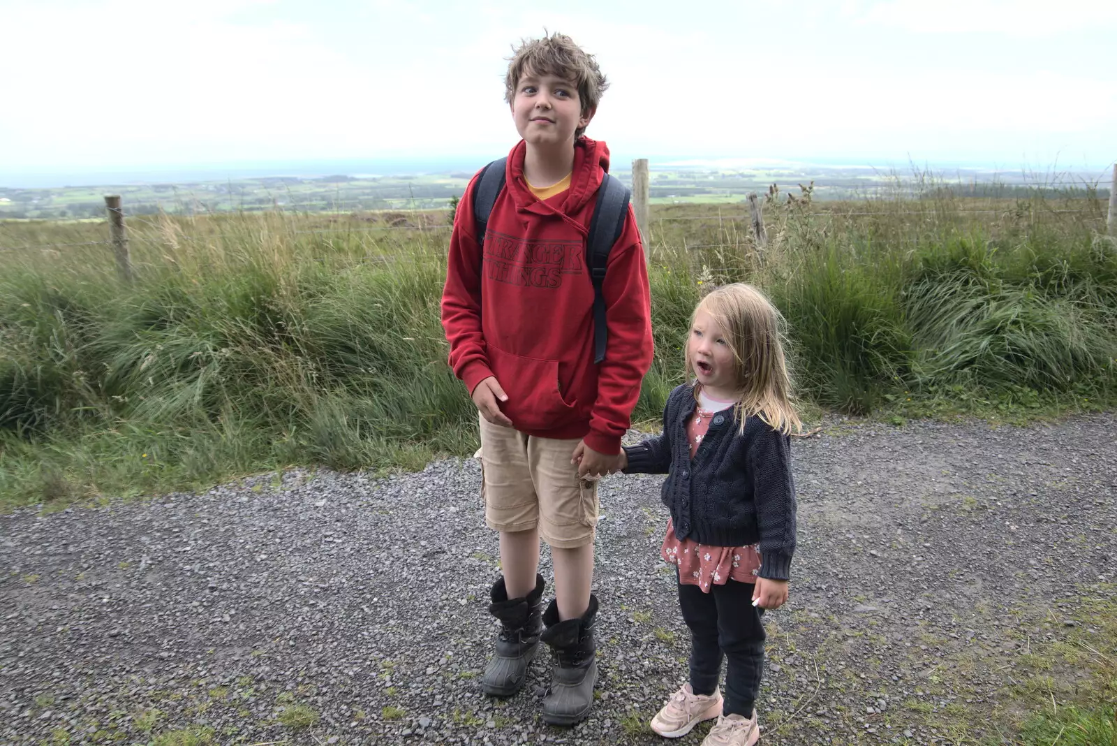 Fred and Rachel, from Walks Around Benbulben and Carrowmore, County Sligo, Ireland - 13th August 2021