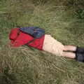 Fred has a rest in the grass, Walks Around Benbulben and Carrowmore, County Sligo, Ireland - 13th August 2021