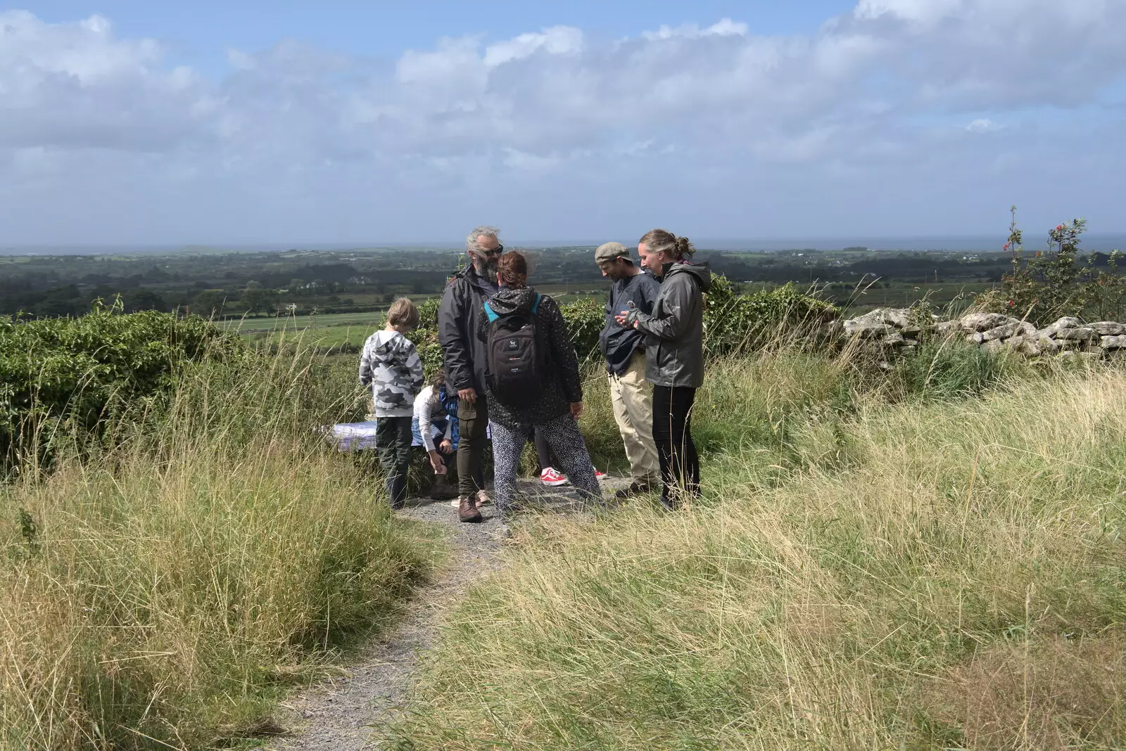 Noddy and Jilly have caught us up, from Walks Around Benbulben and Carrowmore, County Sligo, Ireland - 13th August 2021