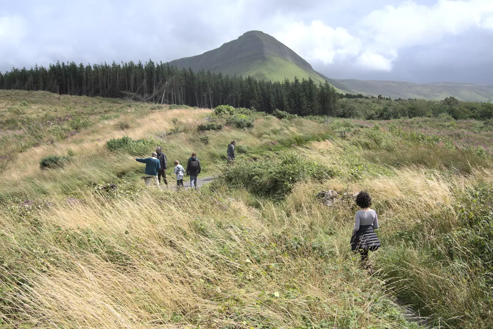 We head off again, from Walks Around Benbulben and Carrowmore, County Sligo, Ireland - 13th August 2021