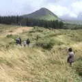 We head off again, Walks Around Benbulben and Carrowmore, County Sligo, Ireland - 13th August 2021