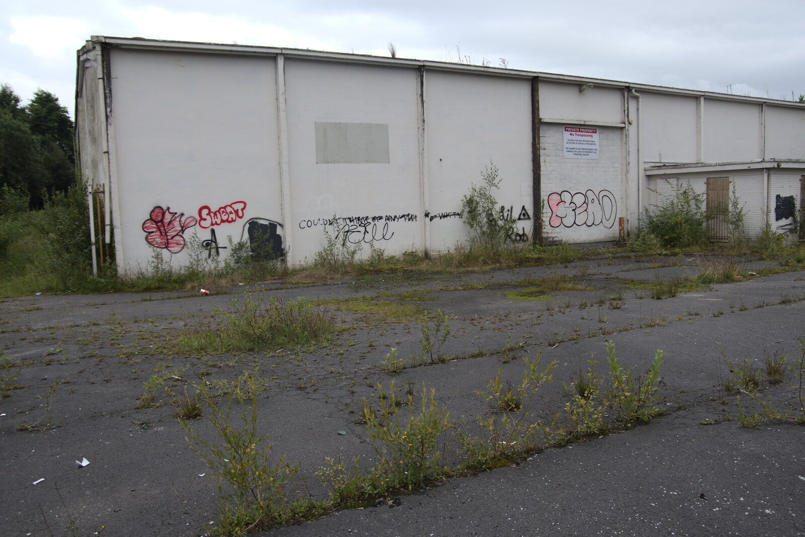 A derelict warehouse on the Link Road from Walks Around Benbulben and Carrowmore, County Sligo, Ireland - 13th August 2021