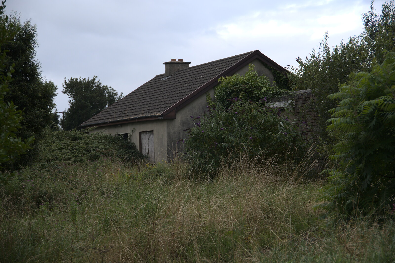 A derelict house in the wilderness from Walks Around Benbulben and Carrowmore, County Sligo, Ireland - 13th August 2021