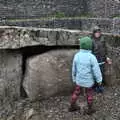 Faith and Harry mess around, Walks Around Benbulben and Carrowmore, County Sligo, Ireland - 13th August 2021