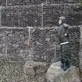 Harry stands on a rock, Walks Around Benbulben and Carrowmore, County Sligo, Ireland - 13th August 2021