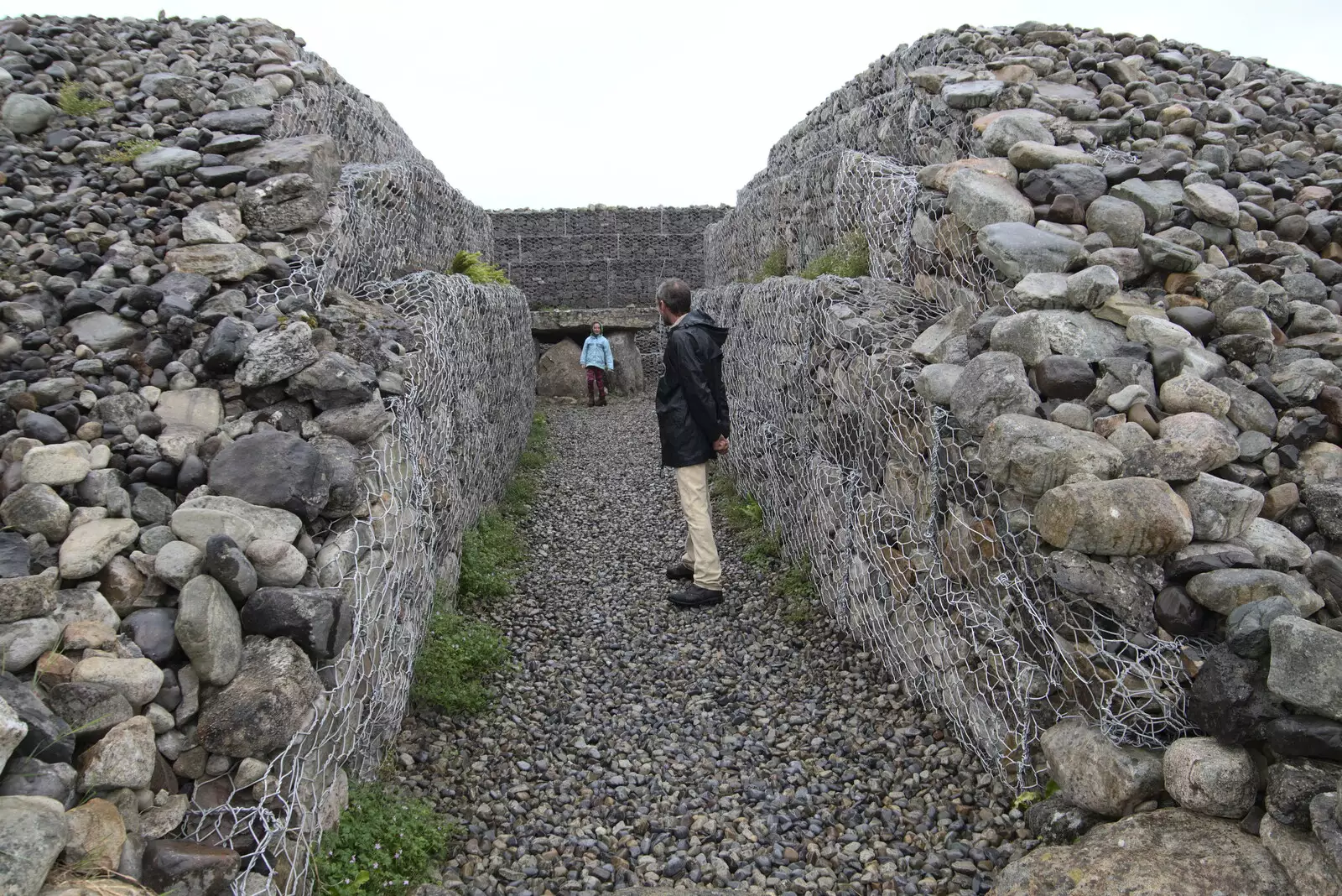 Philly waits for the children, from Walks Around Benbulben and Carrowmore, County Sligo, Ireland - 13th August 2021