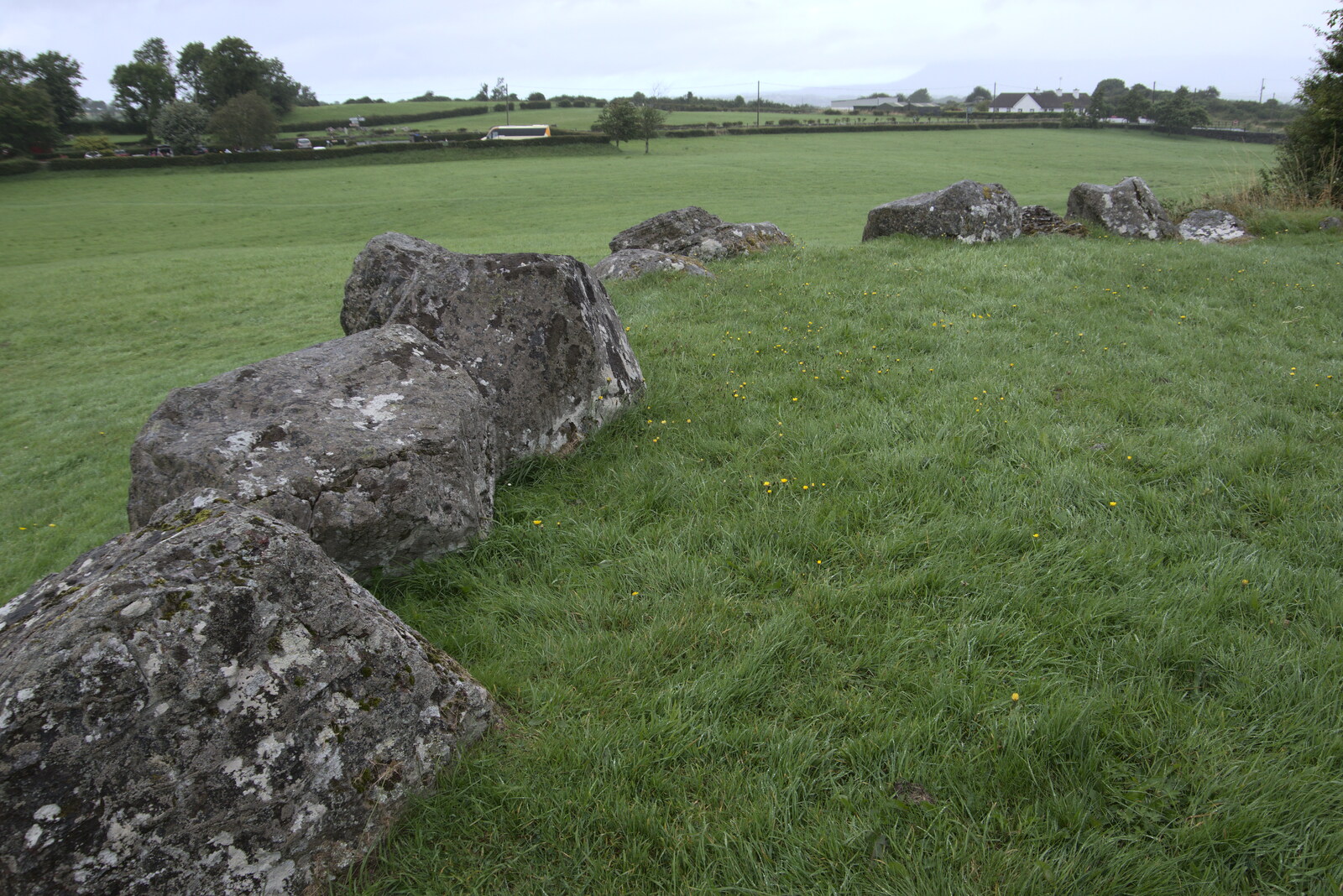 A stone circle from Walks Around Benbulben and Carrowmore, County Sligo, Ireland - 13th August 2021