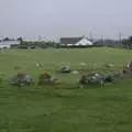 Another stone circle in a field, Walks Around Benbulben and Carrowmore, County Sligo, Ireland - 13th August 2021