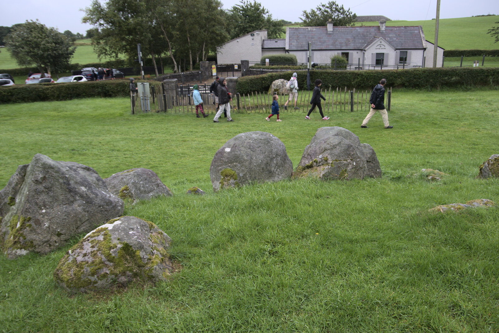 The gang roam around from Walks Around Benbulben and Carrowmore, County Sligo, Ireland - 13th August 2021