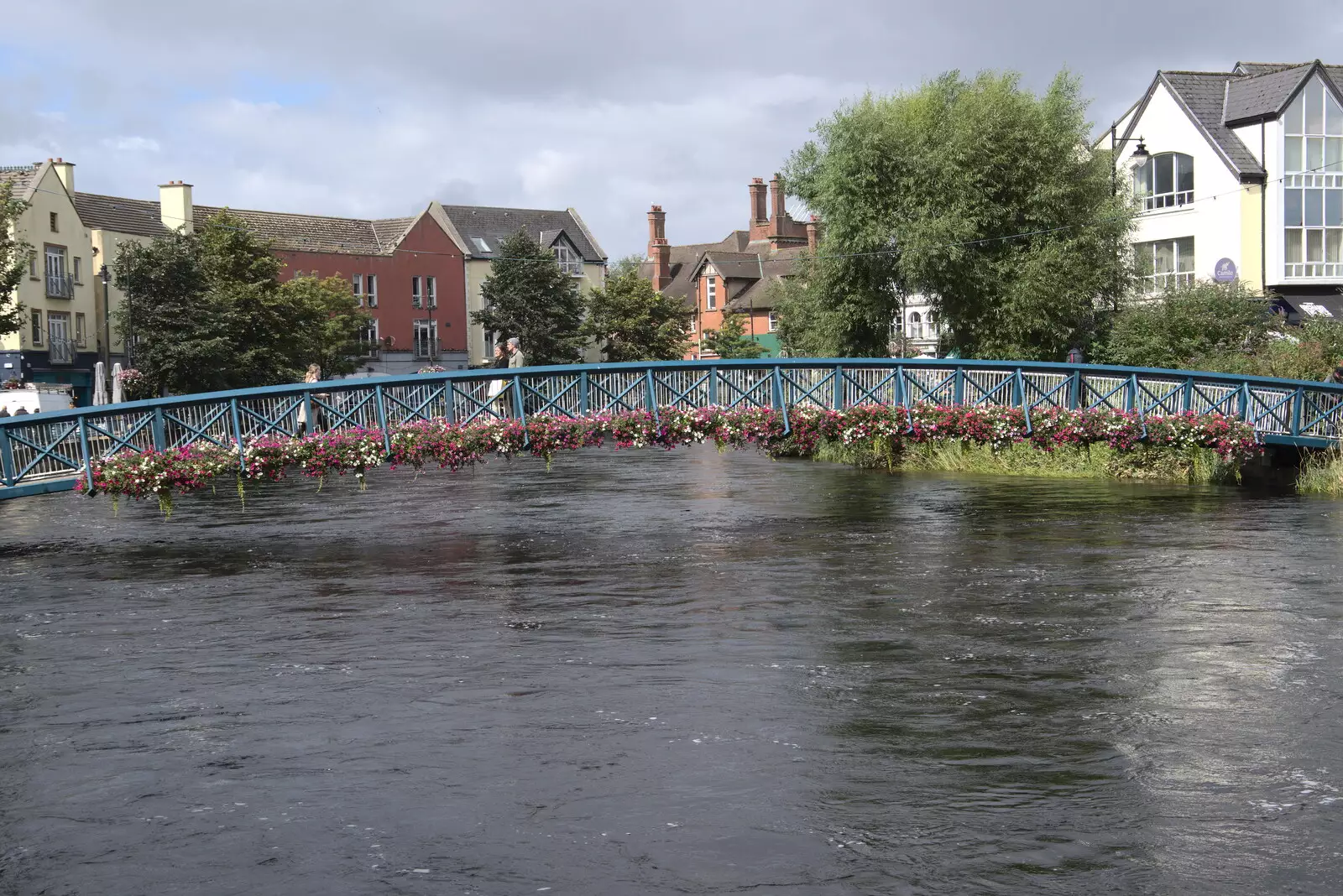 The footbridge over the Garavogue in Sligo, from Walks Around Benbulben and Carrowmore, County Sligo, Ireland - 13th August 2021