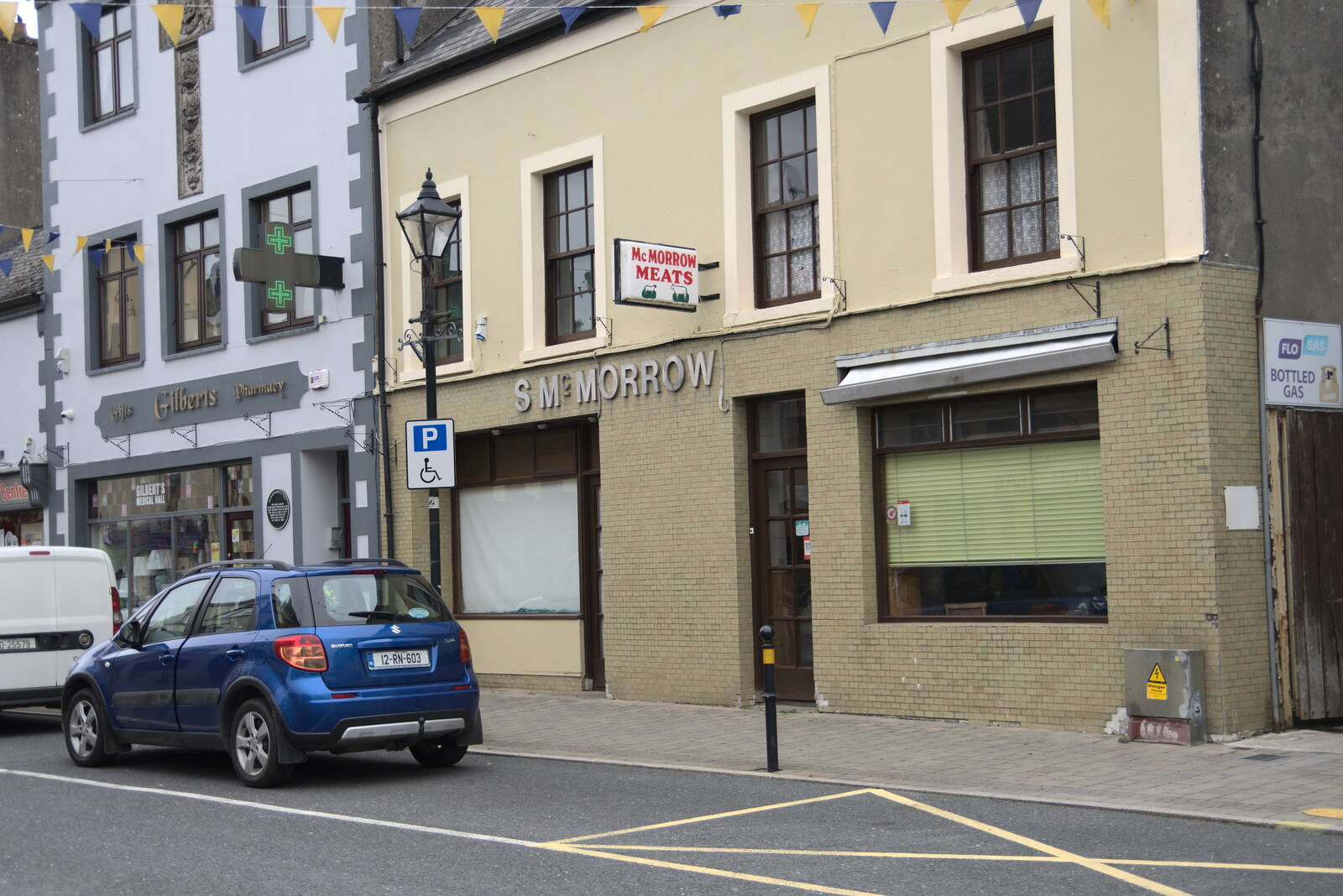 McMorrow Meats is closed down from Manorhamilton and the Street Art of Dún Laoghaire, Ireland - 15th August 2021