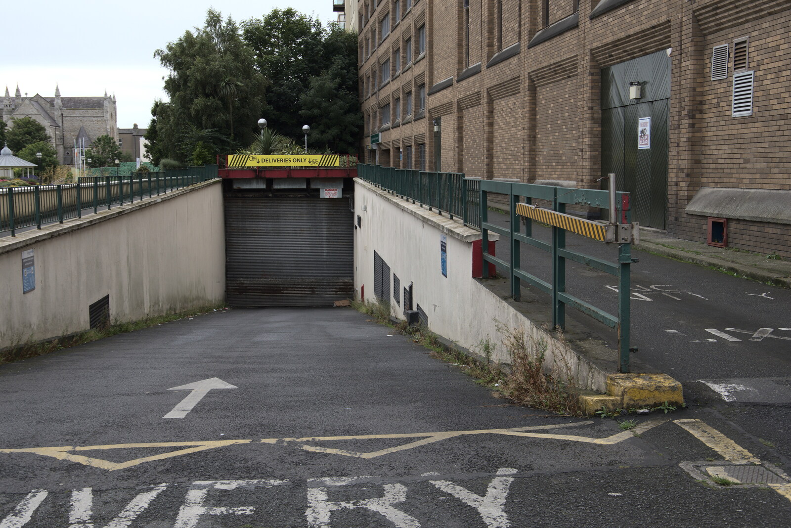 An underground car park entrance from Manorhamilton and the Street Art of Dún Laoghaire, Ireland - 15th August 2021
