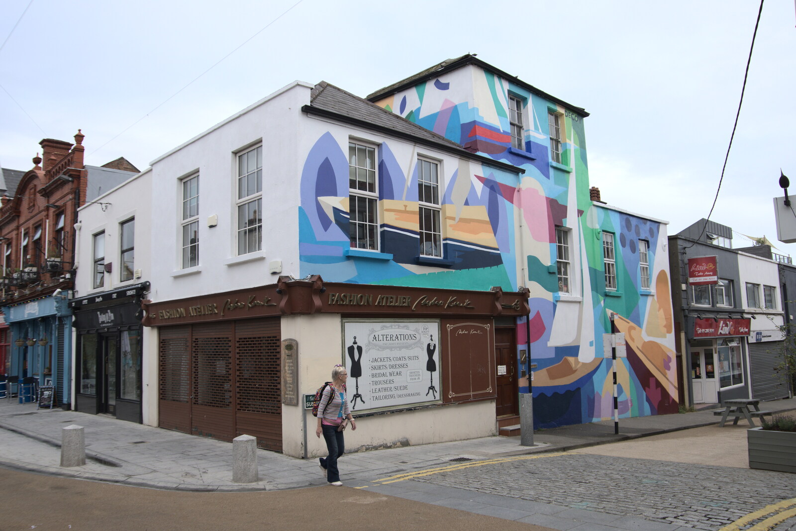 Another painted building from Manorhamilton and the Street Art of Dún Laoghaire, Ireland - 15th August 2021