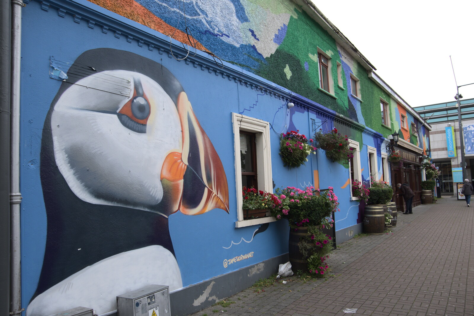 A giant puffin on Dunphy's Bar from Manorhamilton and the Street Art of Dún Laoghaire, Ireland - 15th August 2021