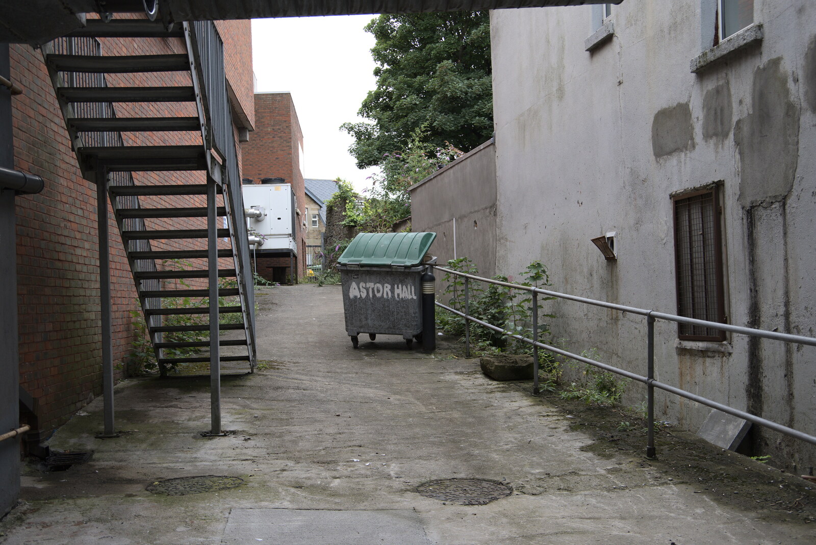An abandoned wheelie bin in an alley from Manorhamilton and the Street Art of Dún Laoghaire, Ireland - 15th August 2021