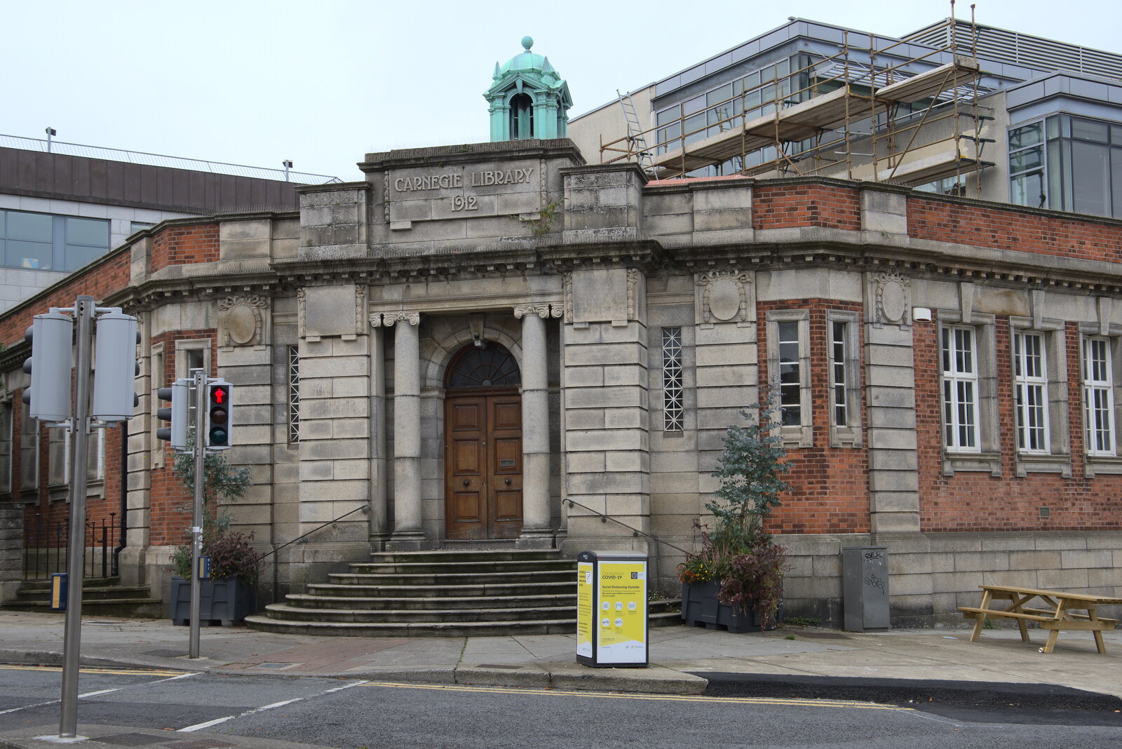 The Carnegie Library from 1912 from Manorhamilton and the Street Art of Dún Laoghaire, Ireland - 15th August 2021