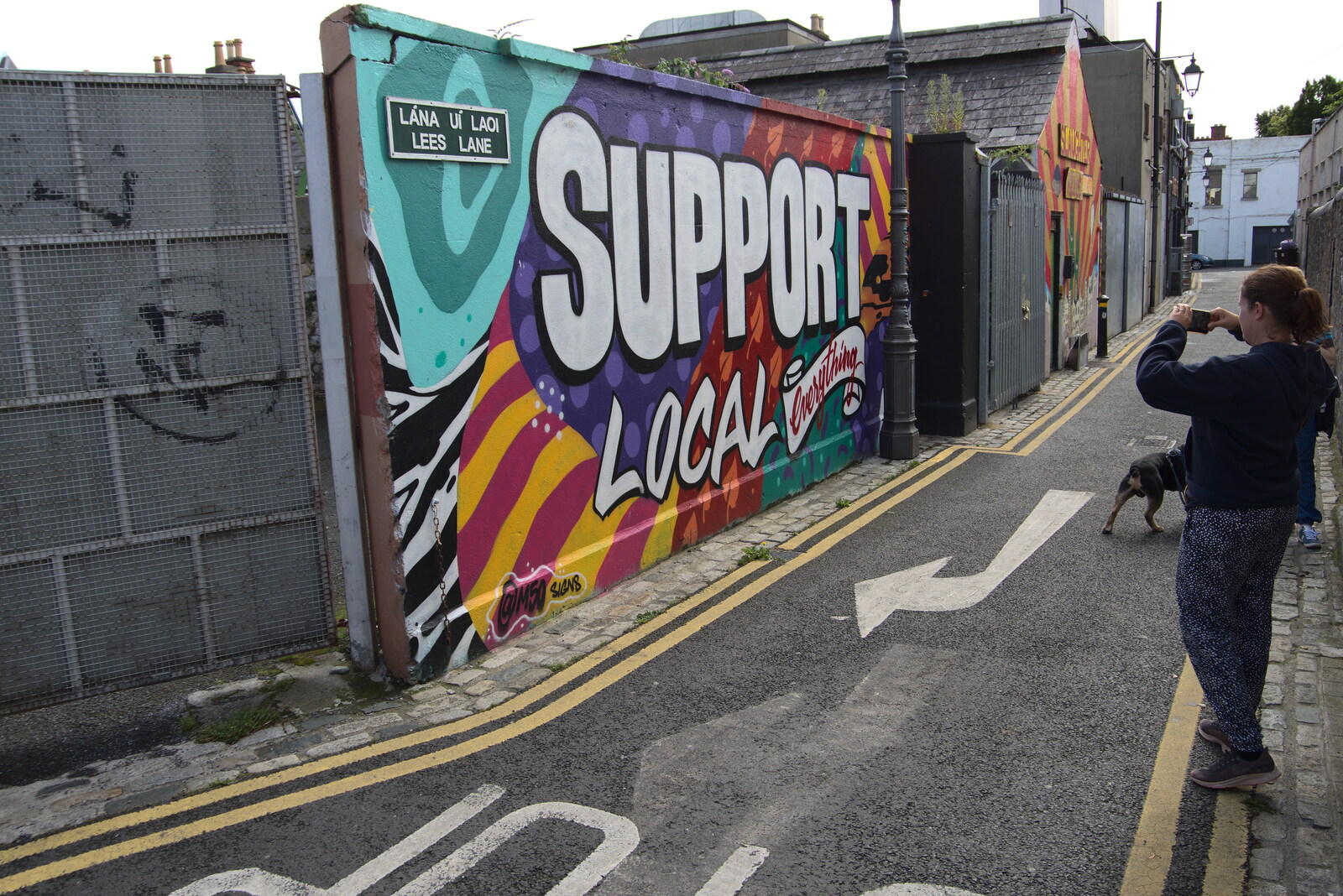 Support Local on Lees Lane from Manorhamilton and the Street Art of Dún Laoghaire, Ireland - 15th August 2021