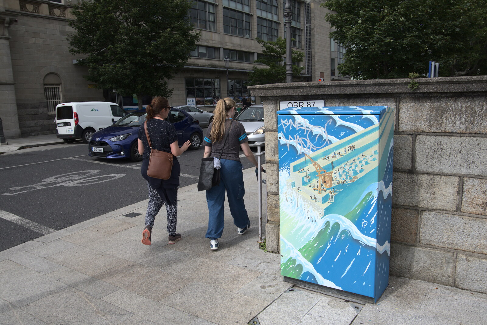 Another painted control box from Manorhamilton and the Street Art of Dún Laoghaire, Ireland - 15th August 2021