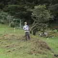 Harry stands on a small hill, A Trip to Noddy's, and Dublin City Centre, Wicklow and Dublin, Ireland - 16th August 2021