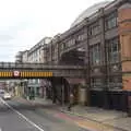 Pearse Street station from the top of the bus, A Trip to Noddy's, and Dublin City Centre, Wicklow and Dublin, Ireland - 16th August 2021