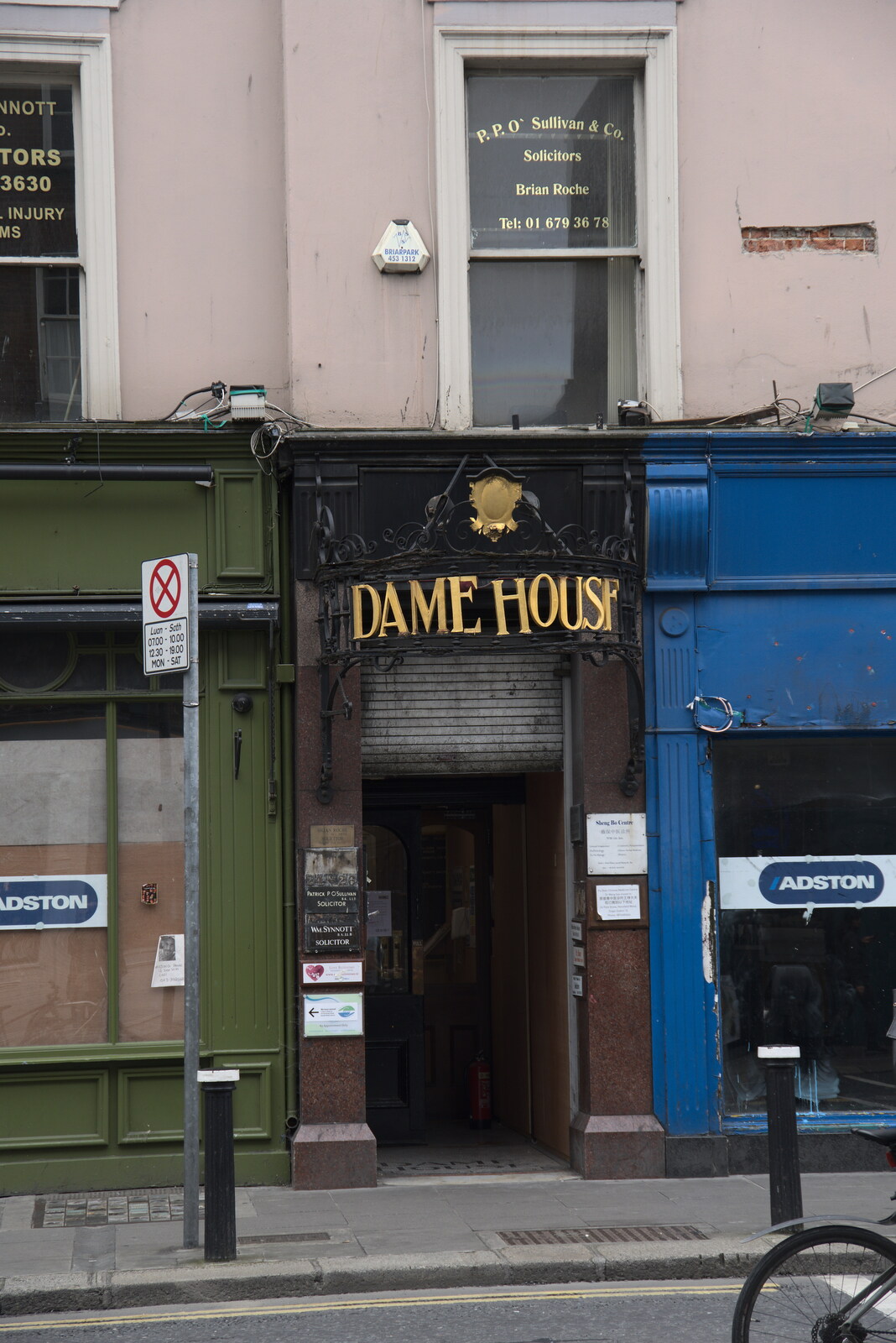 Dame House, on Dame Street from A Trip to Noddy's, and Dublin City Centre, Wicklow and Dublin, Ireland - 16th August 2021