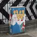 A painted choir on a traffic light control box, A Trip to Noddy's, and Dublin City Centre, Wicklow and Dublin, Ireland - 16th August 2021