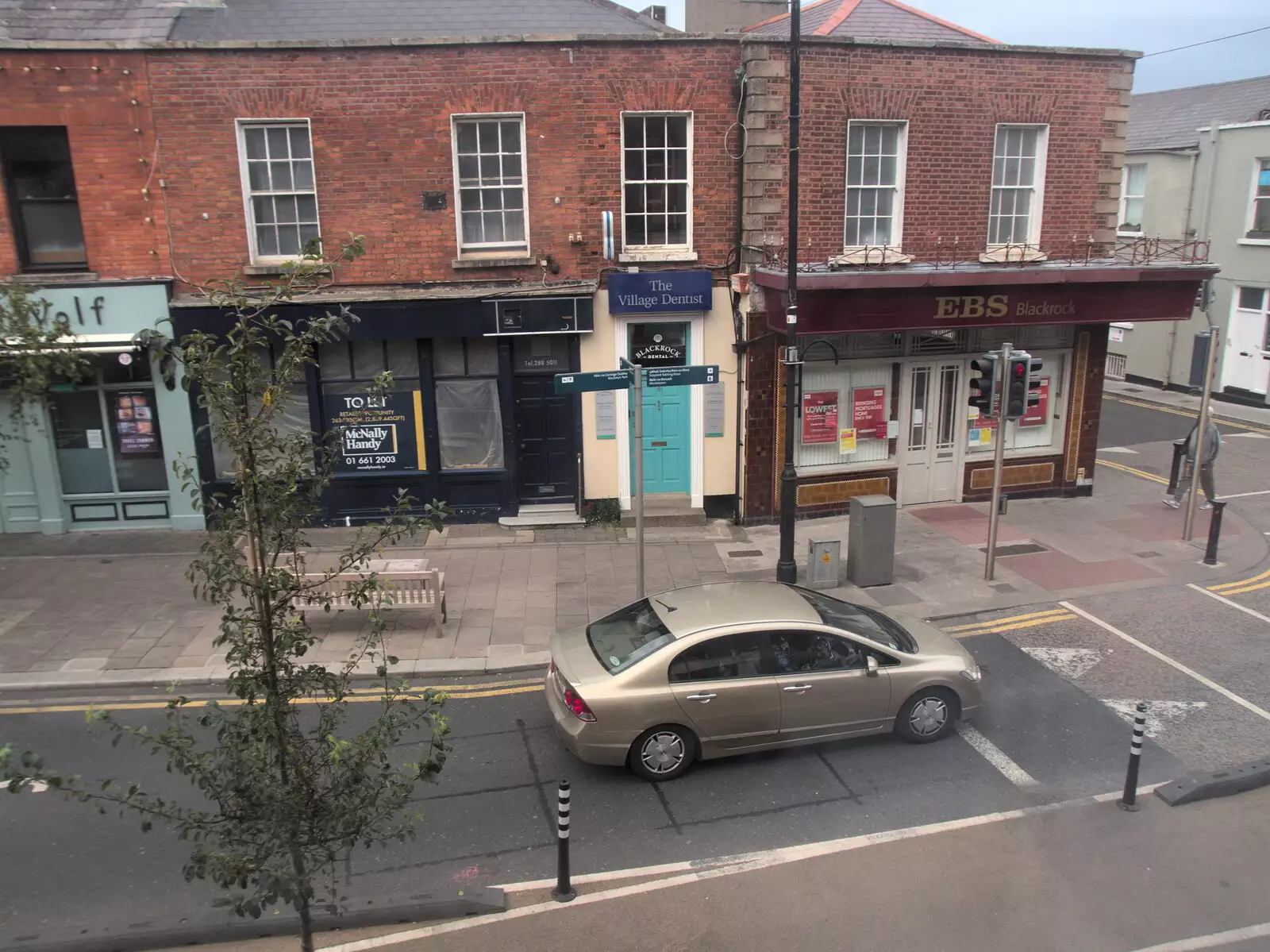 A view of the street from the restaurant window, from The Guinness Storehouse Tour, St. James's Gate, Dublin, Ireland - 17th August 2021