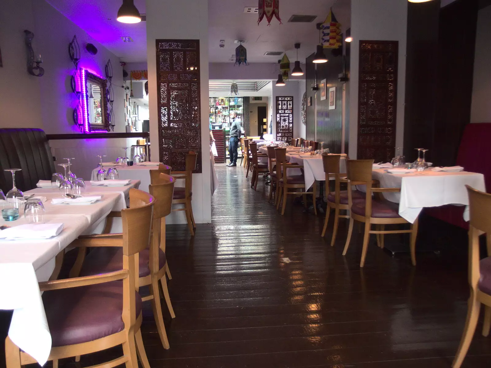 We're early so the restaurant is fairly quiet, from The Guinness Storehouse Tour, St. James's Gate, Dublin, Ireland - 17th August 2021