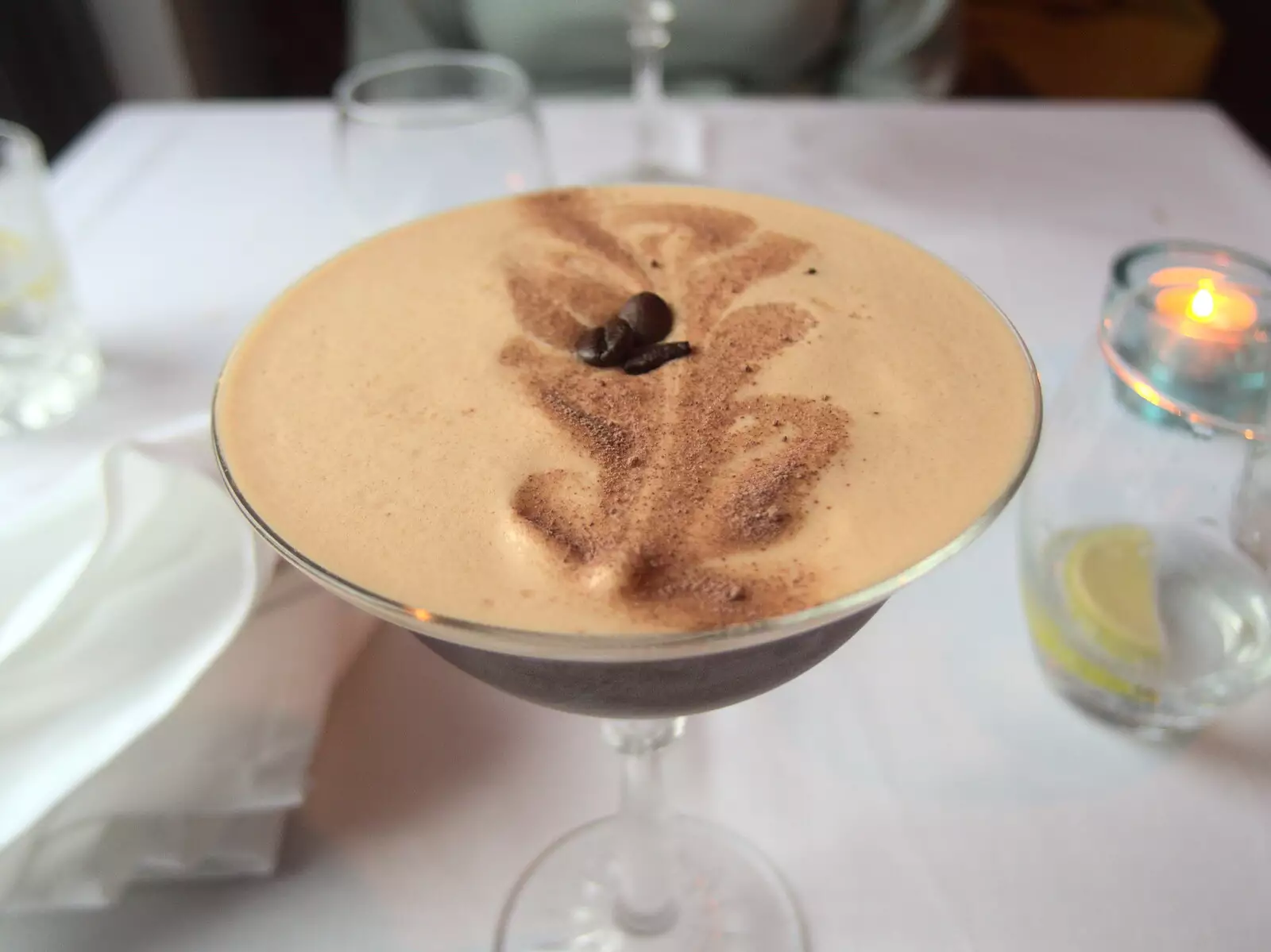 The restaurant does excellent Espresso Martinis, from The Guinness Storehouse Tour, St. James's Gate, Dublin, Ireland - 17th August 2021