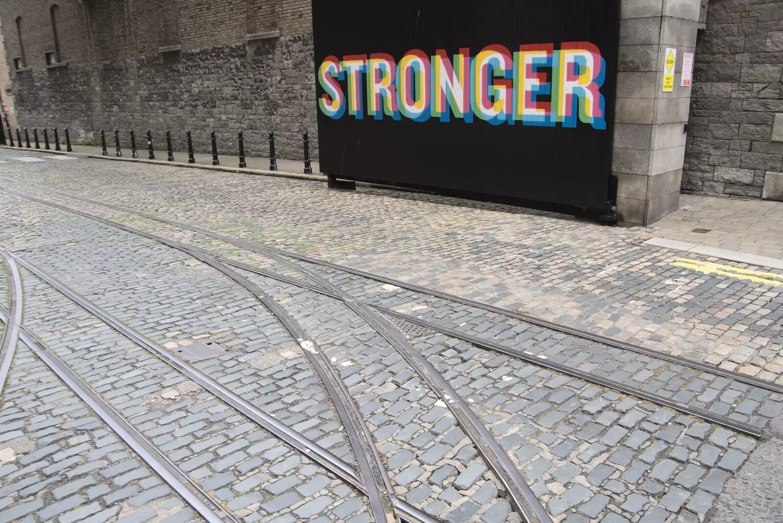 More tracks in the cobbles, from The Guinness Storehouse Tour, St. James's Gate, Dublin, Ireland - 17th August 2021