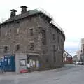 A derelict building on Grand Canal Place, The Guinness Storehouse Tour, St. James's Gate, Dublin, Ireland - 17th August 2021