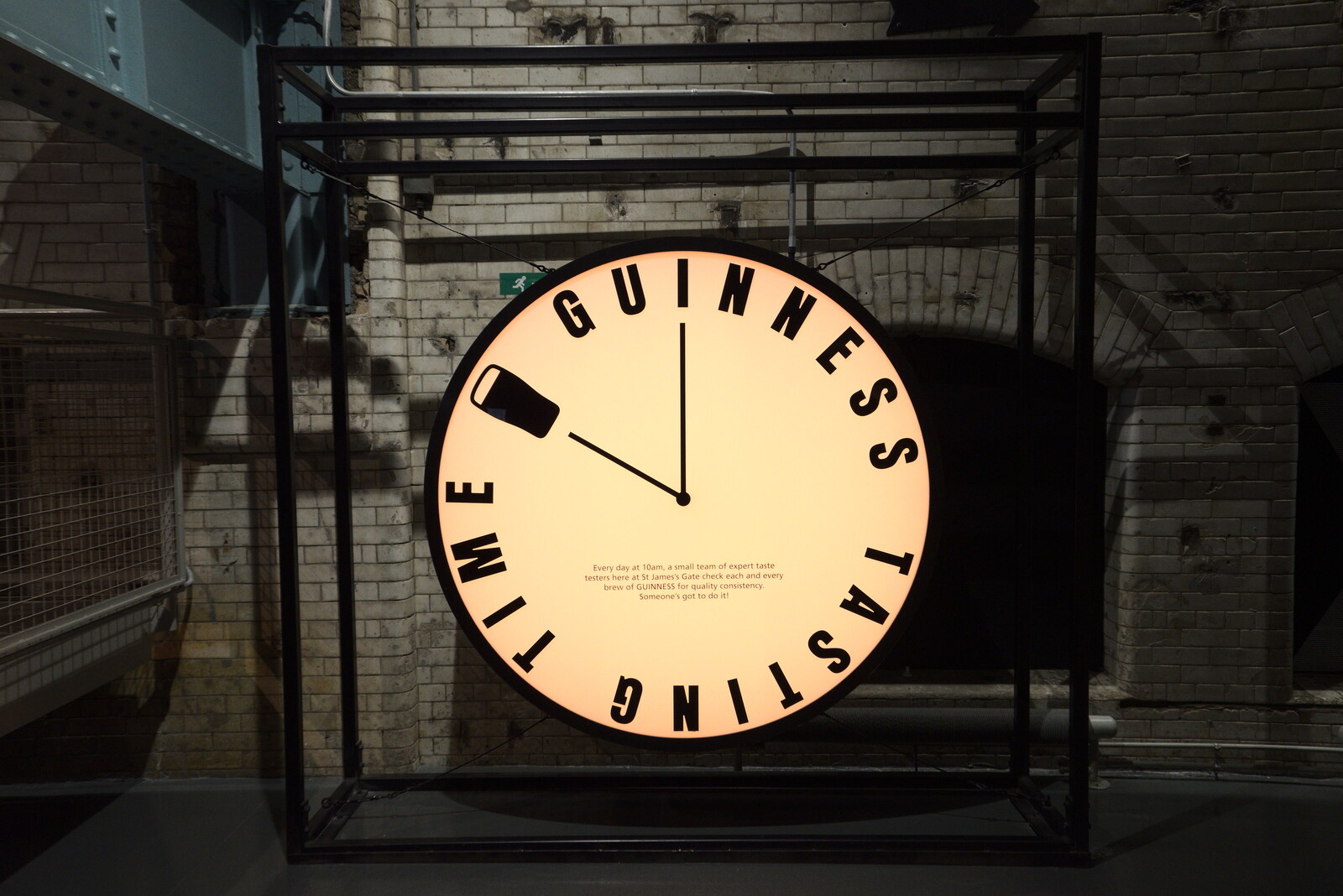 Guinness Tasting Time clock from The Guinness Storehouse Tour, St. James's Gate, Dublin, Ireland - 17th August 2021