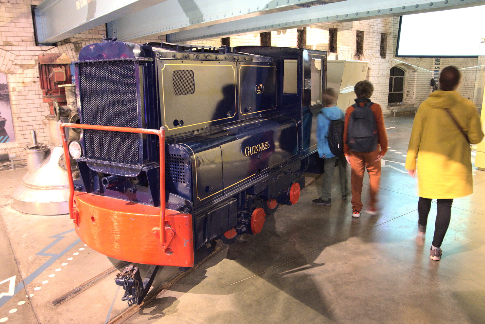 An old shunting diesel loco from The Guinness Storehouse Tour, St. James's Gate, Dublin, Ireland - 17th August 2021